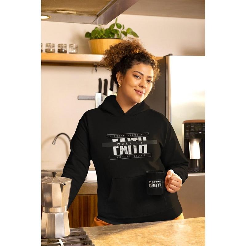 2 CORINTHIANS Chapter 5 Verse 7 "Walk by Faith Not By Sight" Comfortable Unisex T-shirt, sweater and Hoodie
