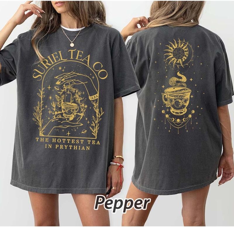 2 Slide Design, Suriel Tea Co T-Shirt, A Court Of Thorns And Roses Shirt, Retro Bookish Tshirt, Spill The Tea Rhysand, Bookish Shirt
