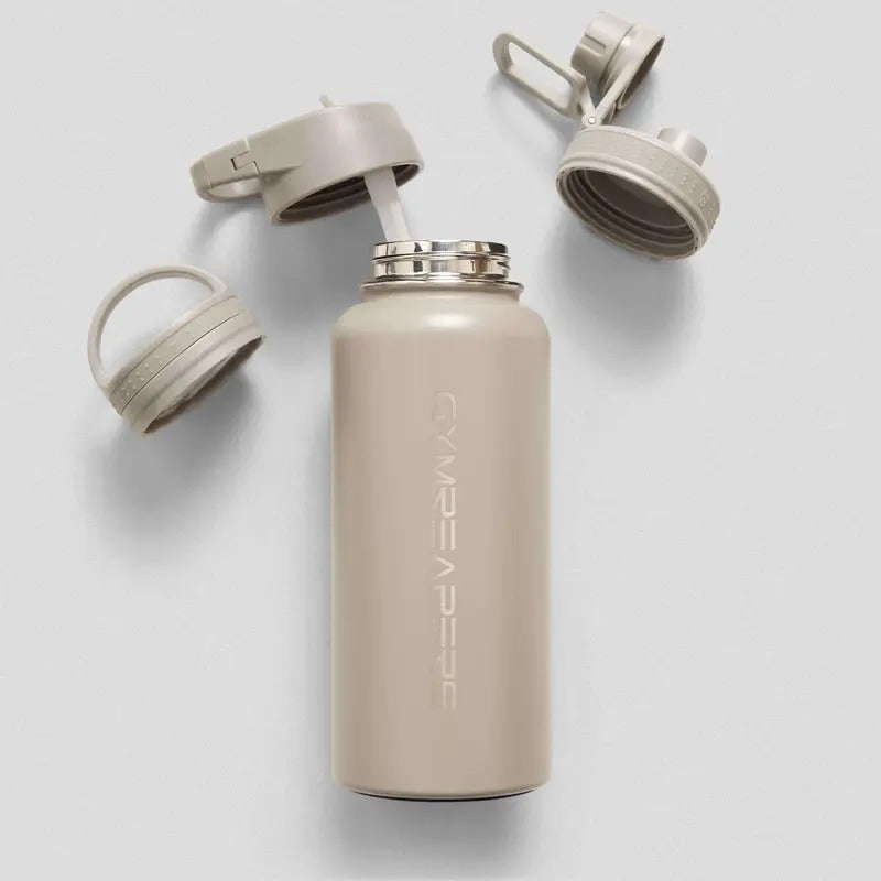 32 oz Stainless Steel Water Bottle - Quicksand Drinkware Leakproof Insulation Flasks Lid Silicone Straw Bottled Insulated Mug Tumbler Portable
