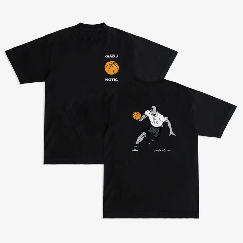 AND1 x The Notic 'Game Recognize Game' T-shirt, Retro Crewneck, Gift For Lovers, Cotton, Trendy Womenswear Top