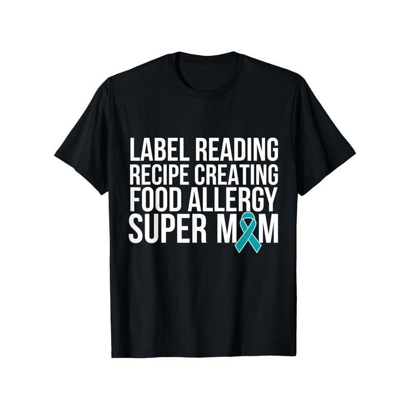 All-Season Comfort, Super Mom Graphic Tee - 100% Cotton, Breathable & Soft, Perfect for All Seasons - Ideal Gift for Men & Women, Casual Wear, Black Made in USA