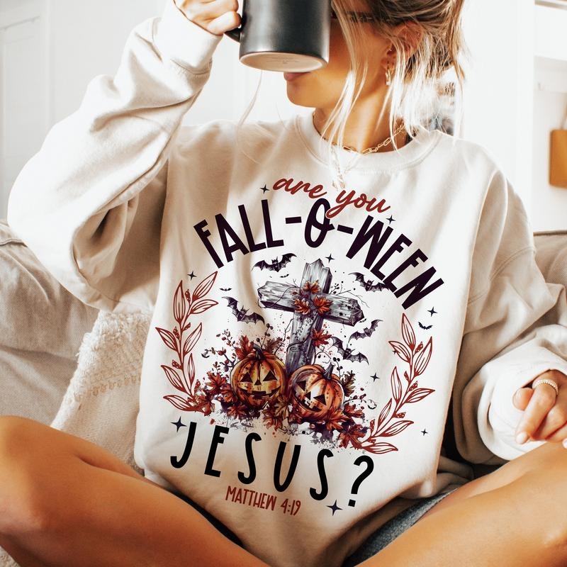 Are You Fall-O-Ween Jesus | Christian Halloween | Pumpkin | Trendy Fall Design