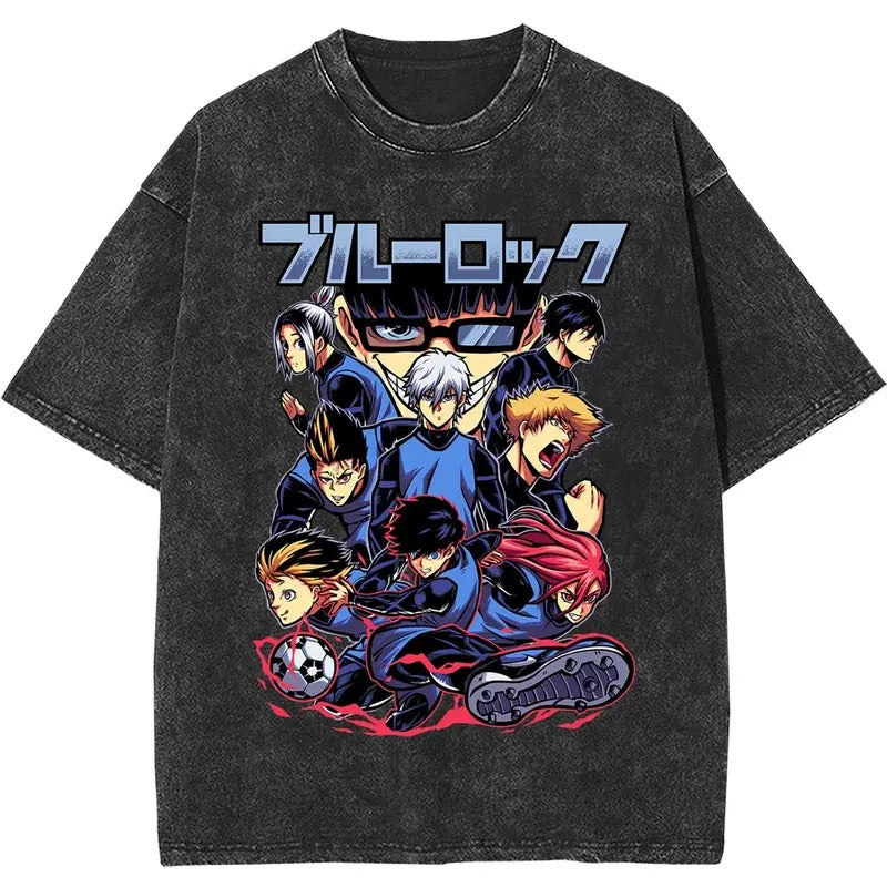 Blue Lock Vintage T-shirt Anime Merch Soft Cotton Unisex Shirt Rare Gift for Him Gift For Her Vintage Y2K #Hoodie Stretch