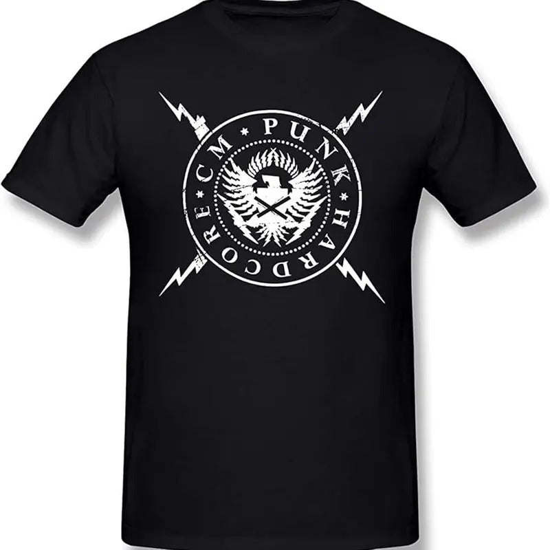 CM Punk Hardcore Unisex T-Shirt, The Straight Edge Society Shirt, WWE Professional Wrestler Fan Gift For Men Women Unisex Tee, Crew Neck SweatShirt, Hoodie, 100% Cotton, Black/White/Red/Navy/Blue, S-5XL