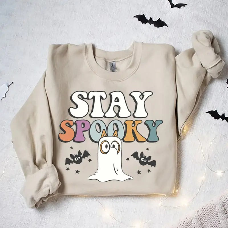 Bluey-Bingo Halloween Unisex Heavy Blend Crewneck Sweatshirt | Bluey Birthday | Bingo Bluey Halloween Party , Stay Spooky Sweatshirt