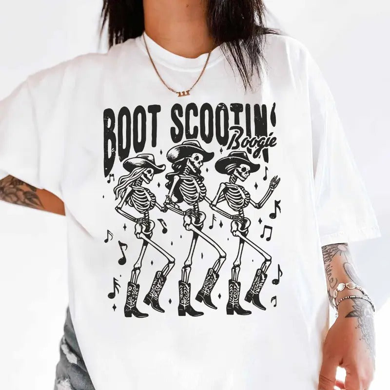 Boot Sc00tiin B00gie T Shirt, Country Music Outfit, Western Vibe, Country Festival Tee, Unisex Short Sleeve Tee Top Womenswear