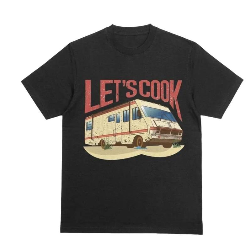 Breaking Bad Rv Lets Cook T Shirt, Iconic Caravan Scene Shirt, Classic 90s Movies, Funny Meme Shirt, Breaking Bad Fan Tshirt, Heisenberg T Shirt, Unisex T-Shirt, Gifts For Men Women, Short Sleeve Tee Shirt