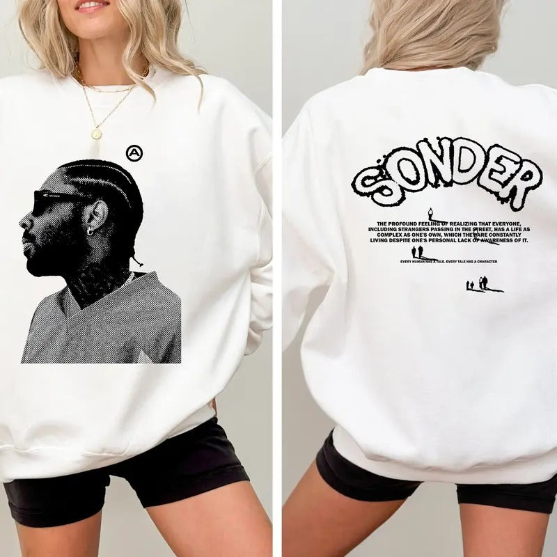 Brent Faiyazzz Big Face Graphic Rap Sweatshirt Double Sides