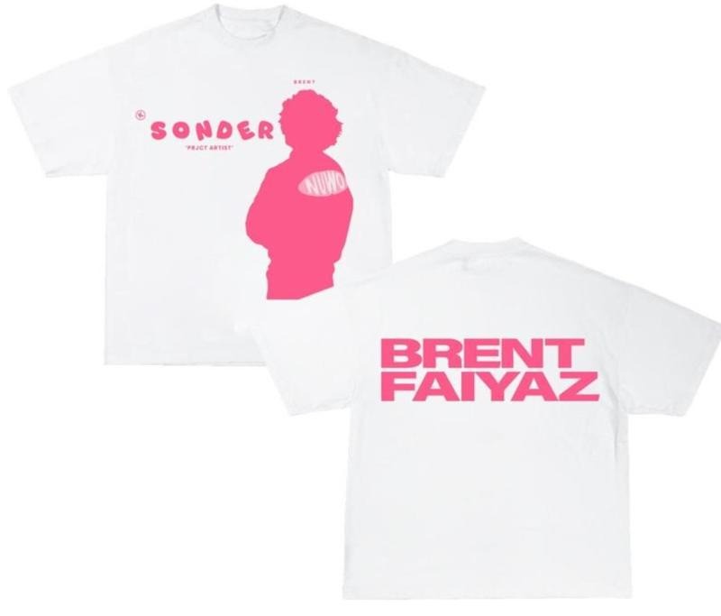 Brent Faiyazzz Pink Vibrant Graphic T-Shirt