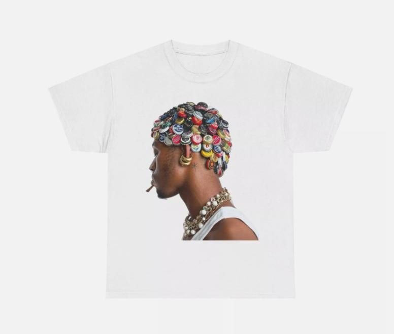 Cap Hair T-Shirt, Unique Graphic Tee, Unisex Cotton T-Shirt, Crew Neck, Gift for Him, Gift for Her, Streetwear Top, Menswear & Womenswear Top