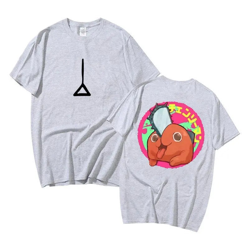 Chainsaw Man Denji Pochita Double Sided Print T-shirt