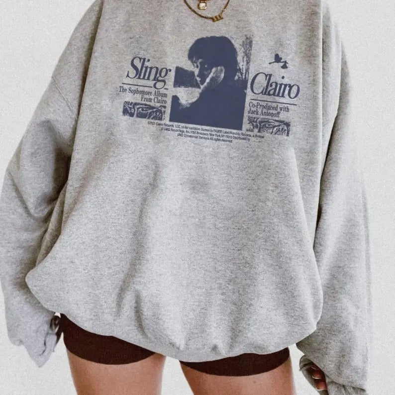 Clairo Sling Aesthetic Album Sweatshirt Indie Music Fan Merch