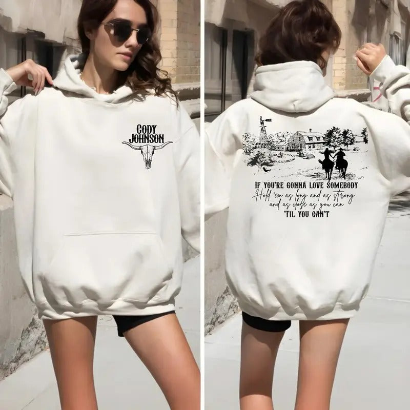 Cojo Vintage Inspired 2 Sides Hoodie, Country Music Fans Outfit, Tour Concert Merch, Unisex Long Sleeve Pullover Hoodie Shirt