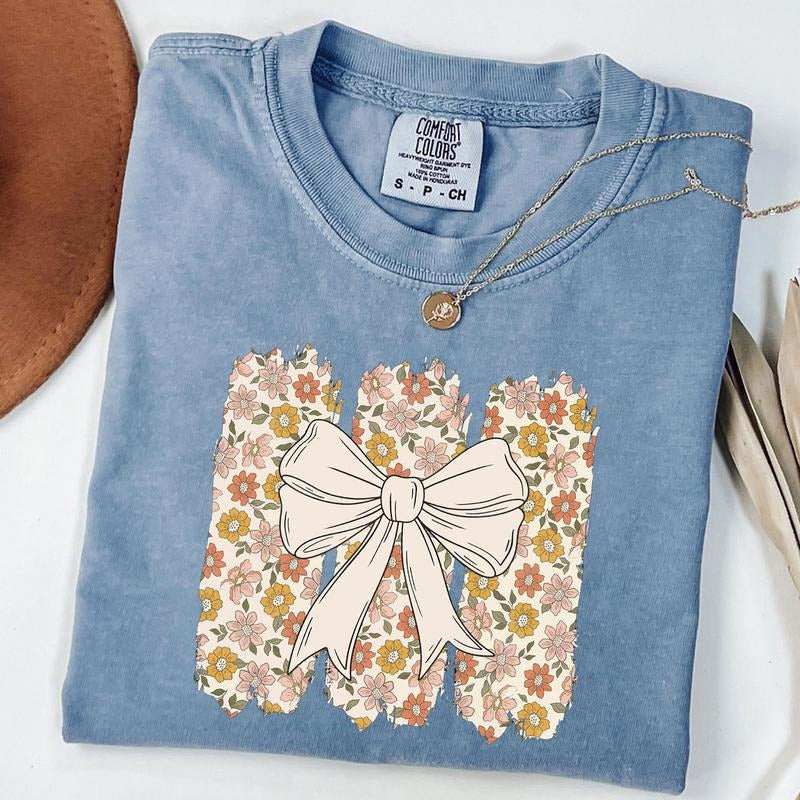Comfort Colors Boho Floral Tee, Boho Summer T-Shirt, Trendy Spring Summer Shirt