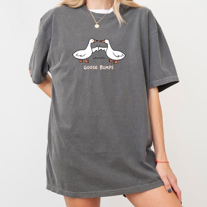 Comfort Colors Funny Goose Shirt, Meme Shirt, Goose Bumps Shirt, Goose Lover Tee, Goose Graphic Tee