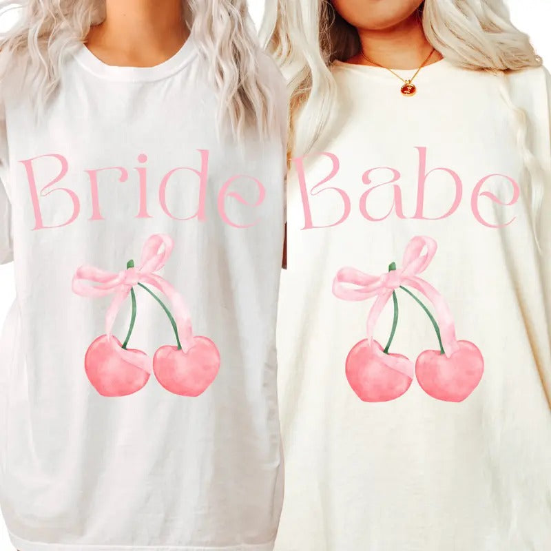 Coquette Bachelorette Party Shirts, Comfort Colors Bachelorette Shirts, Retro Bride Babe Shirt, Bride Shirt, Team Bride Shirt Bridesmaid Tee