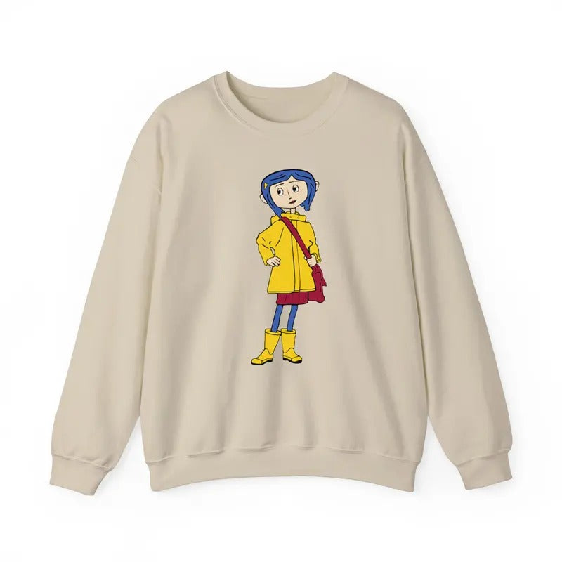 Coraline Shirt, Women Top Shirt, Horror Film Tee, Cartoon Film T-Shirt, Coraline Fan Shirt, Gift For Her, Fantasy Film T-Shirt, Movie Shirt, Halloween shirt