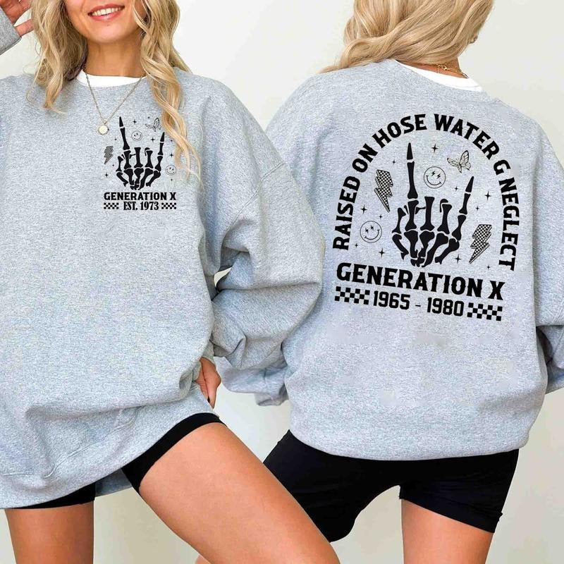 Customize Generation X Years of Birth Shirt, New Version The True Fafo Generation X New Version Two Side Shirt Generation X T Shirt Cotton Unisex