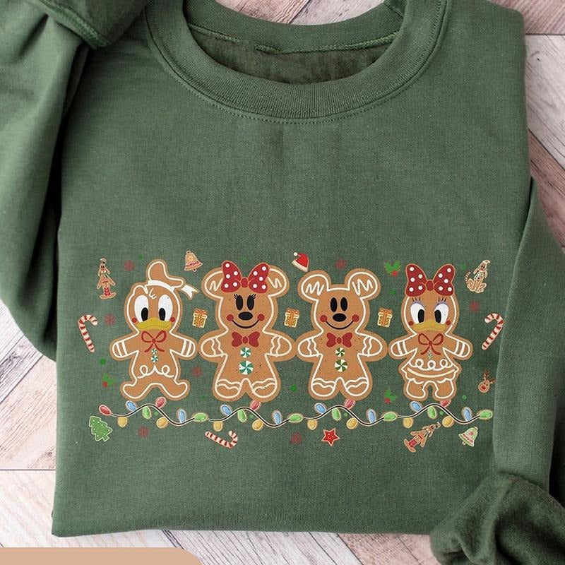Cute Gingerbread Christmas Crewneck Sweatshirt, Hoodie, T-shirt, Cute Christmas Gifts