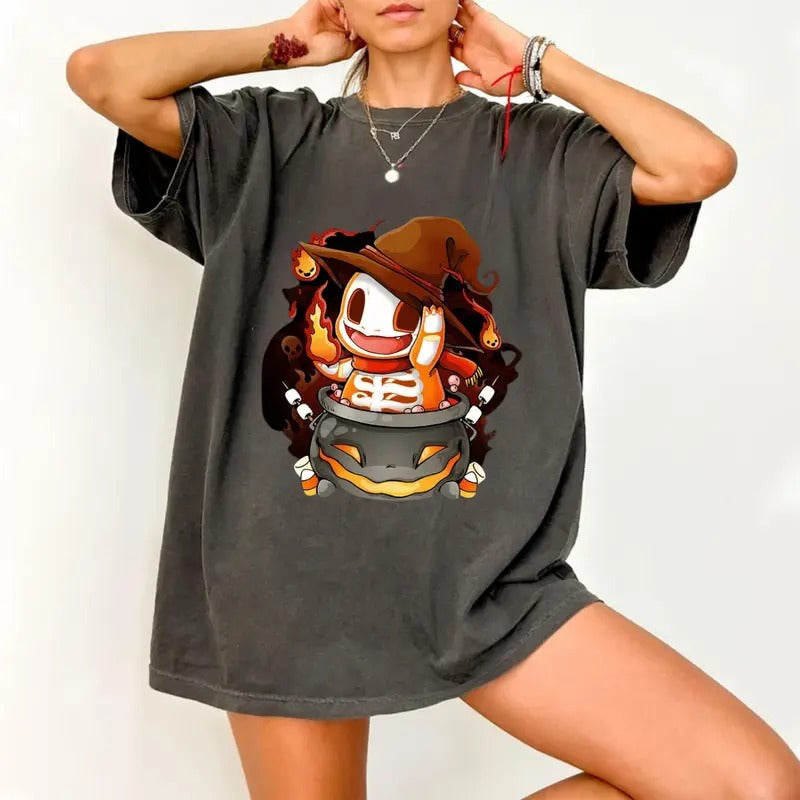 Cute Halloween P0kem0n Legends Unisex T-shirt For Fans Graphic Top