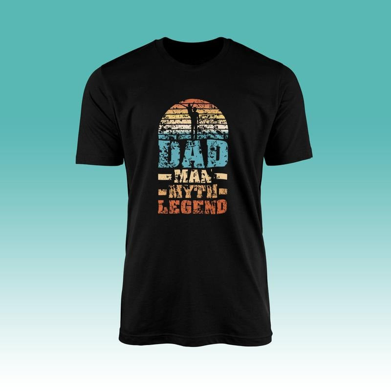 Dad Man Myth Legend T-shirt Tee Top - Sunset Retro Style - Happy Father's Day - Daddy Father - Men's Fashion - Gift For Him - Present sweater and hoodie