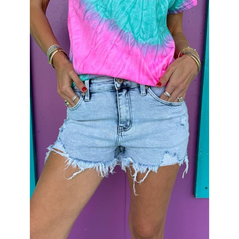 Daisy Distressed Jean Shorts