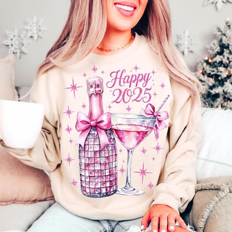Disco ball , New Years ,2025 , Pink Christmas ,Christmas ,Coquette,Trending ,Retro Holidays , Holiday vibes