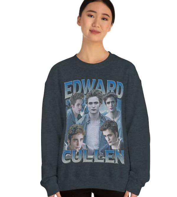 Edward Cullen 90s sweathirt, Edward Cullen shirt, Team Edward Cullen Vintage Classic Retro T-Shirt -Hoodie