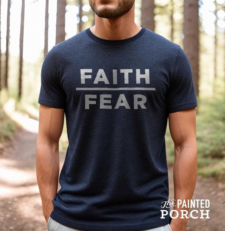 Faith Over Fear Mens Christian Shirt | Mens Christian Gifts, Faith Shirt, Cool Christian Shirts for Men, Trendy Christian Mens Shirt T-shirt, sweater and Hoodie