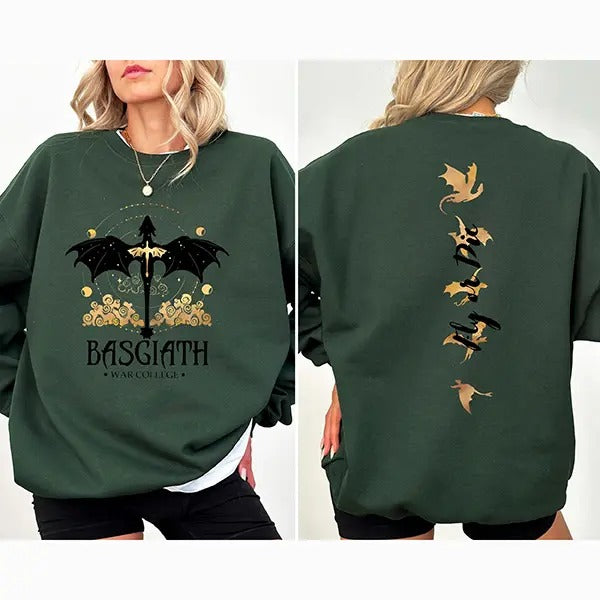 Fan of Basgiath War College Sweatshirt, Dragon Rider Fourth Wing Sweater, Fourth Wing Hoodie, Violet Sorrengail, Xaden Riorson, Fly or Die