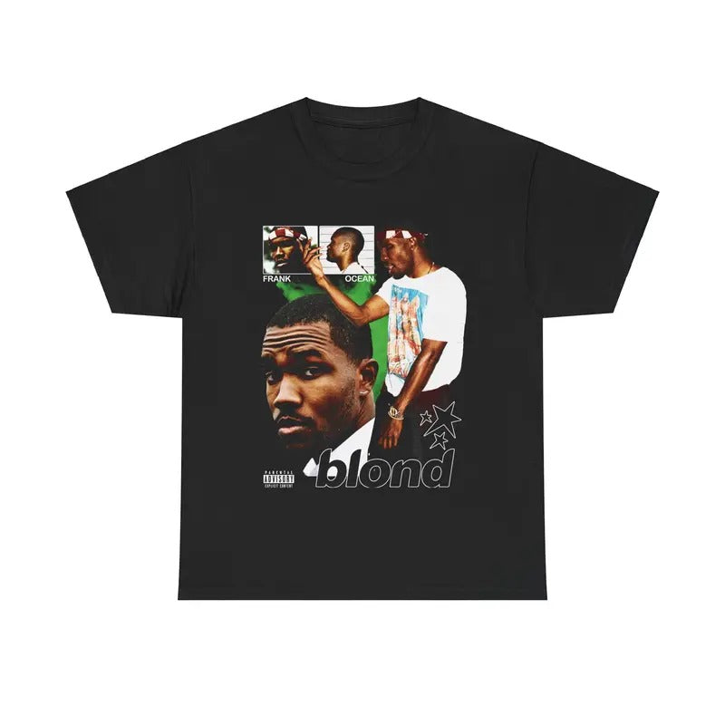 Frank Inspired Blond Vintage Graphic Tee Retro 90s RNB Styled Streetwear Shirt Cotton Menswear Top Tshirt Classic Casual