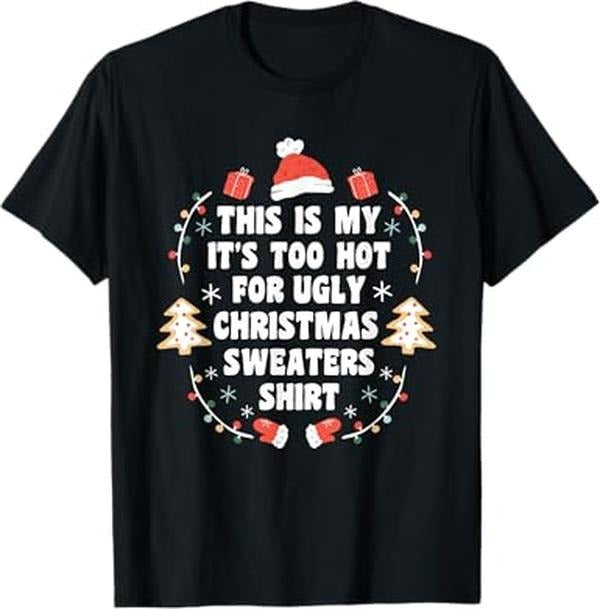 Funny Xmas Men Women Family T-Shirt, Funny Ugly Christmas Sweaters Xmas Party T-Shirt - Menswear Top