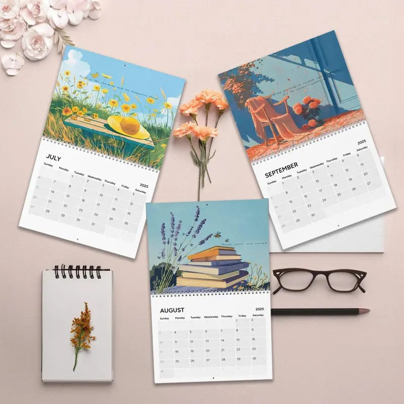 Ghibli 2025 Wall Calendar featuring Ponyo, Spirited Away, Arrietty, and more, Anime Calendar, Movie Calendar, Pop Culture Calendar