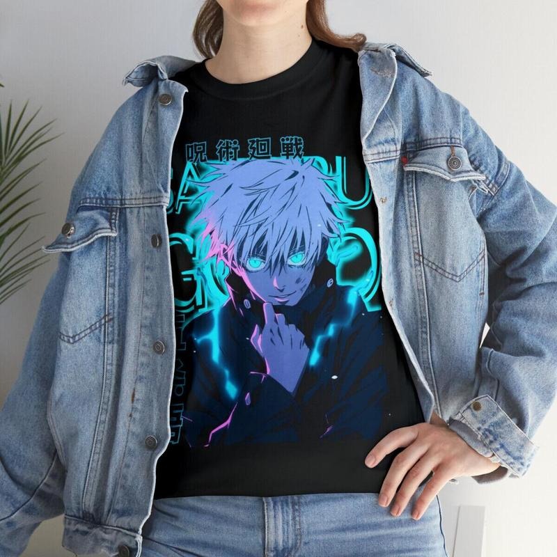 Gojo Satoru T-Shirt Anime Jujutsu Kaisen Clothing Manga Japanese Gifts Tee Sweatshirt, Hoodie, Comfort Colors
