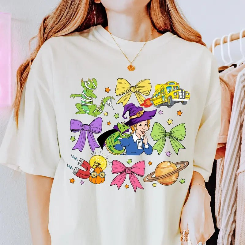 Halloween The Magic School Bus Shirt Ms Frizzle Halloween Shirt Magic School Bus Shirt Spooky Teacher Shirt Trick Or Teach Shirt