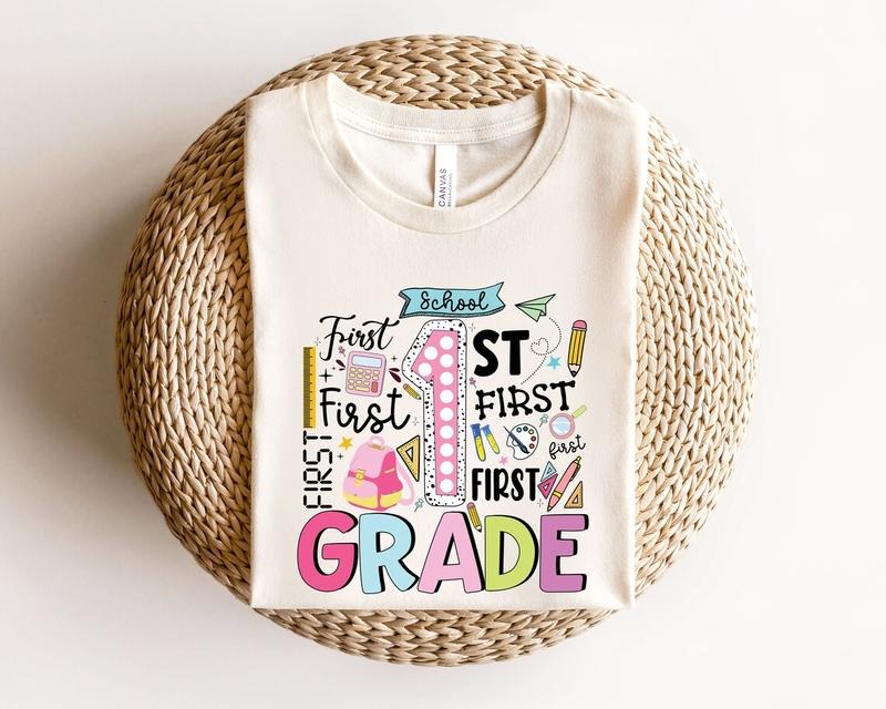 Hello First Grade Shirt, Back To School Shirt, Hello First Grade Rainbow Shirt, First Grade Shirt