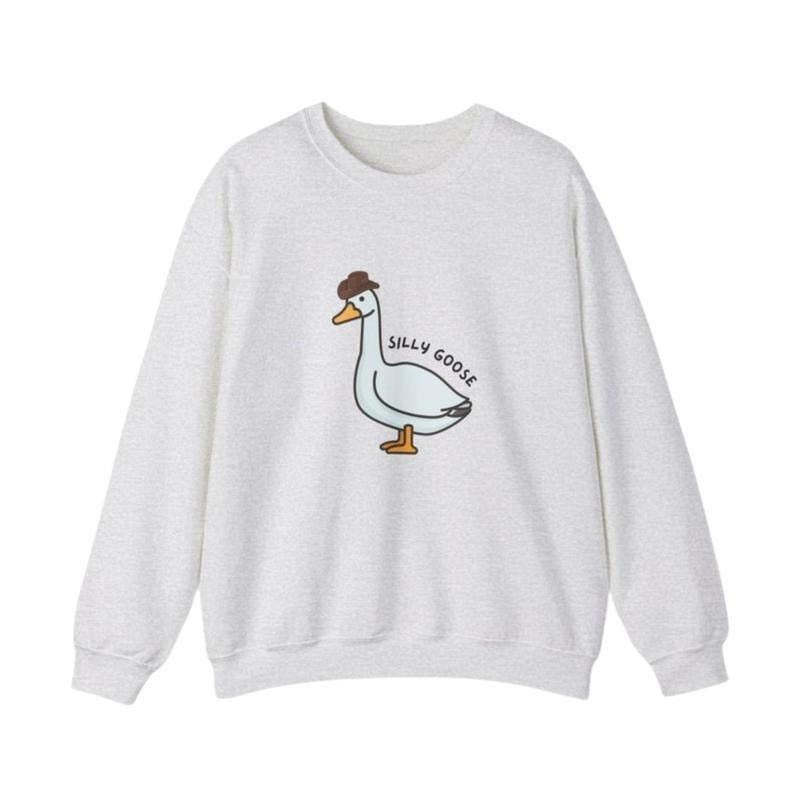 Silly Goose T-shirt / Crewneck Sweatshirt / Hoodie, Unisex Meme Goose University Sweater with Date, Funny Sweatshirt, Funny Gift Sweatshirt