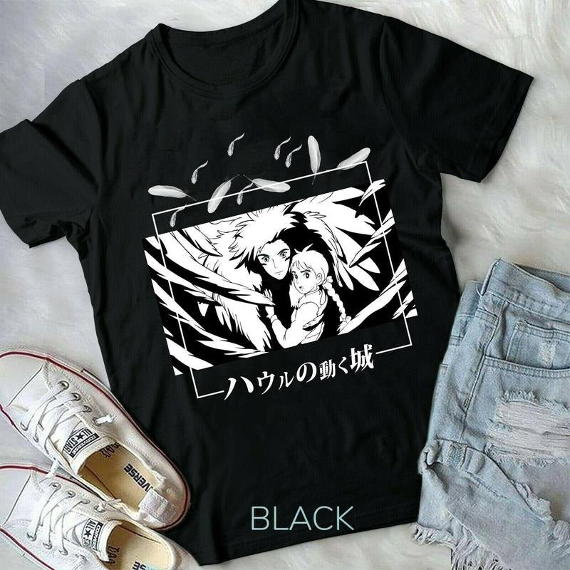 Howl and Sophie T-shirt,Howl's Moving Castle,Hayao MiyazakiAnime Shirt T-shirt Sweatshirt, Hoodie, Comfort Colors