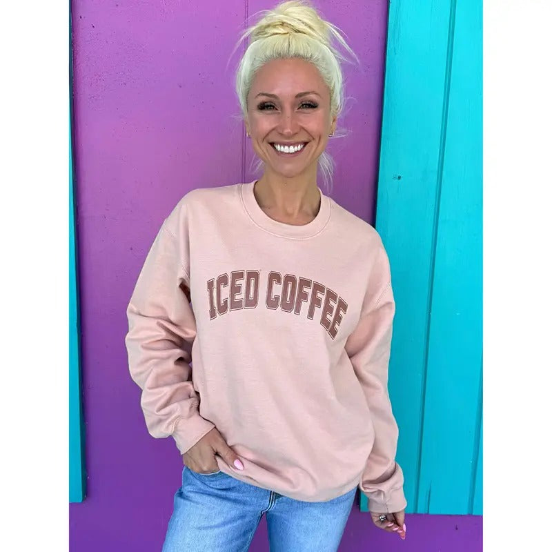 Iced Coffee Dusty Rose Sweatshirt
