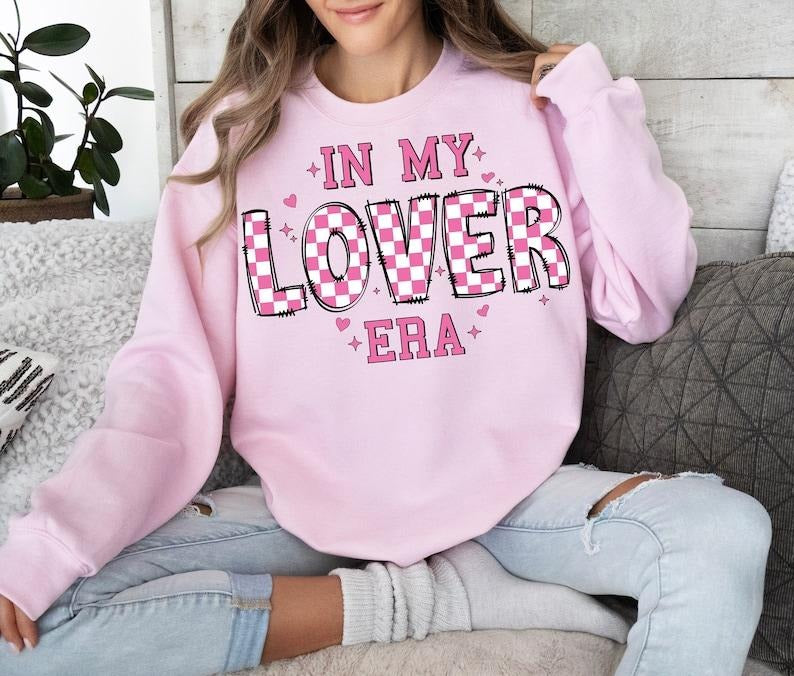 In My Lover Era Valentine's Day Sweatshirt Trendy Valentines , Love ,