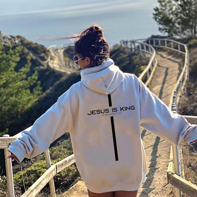 JESUS IS KING Hoodie | Jesus is King Sweatshirt | Trendy Christian Apparel | Christian Gift | Unisex T-shirt, sweater and Hoodie