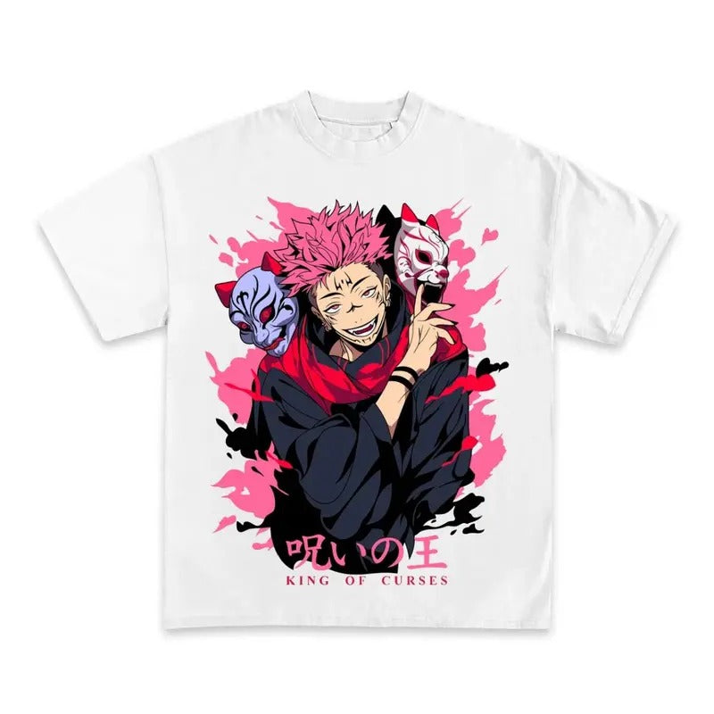 Jujutsu Kaisen Anime T-shirt, Sukuna King Of Curses Graphic Tee, Anime & Manga Gifts Sweatshirt, Hoodie, Comfort Colors