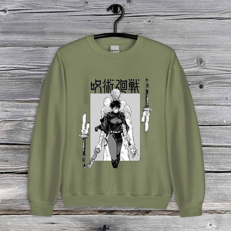 Jujutsu Kaisen Maki Sweatshirt Gift For Fans, Anime T-shirt Sweatshirt Hoodie, Sweatshirt, Hoodie