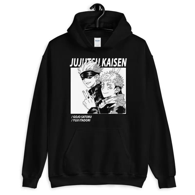 Jujutsu Kaisen, Anime, Gojo and Yuji, Jujutsu Kaisen Merch Unisex Hoodie Sweatshirt, Hoodie, Comfort Colors