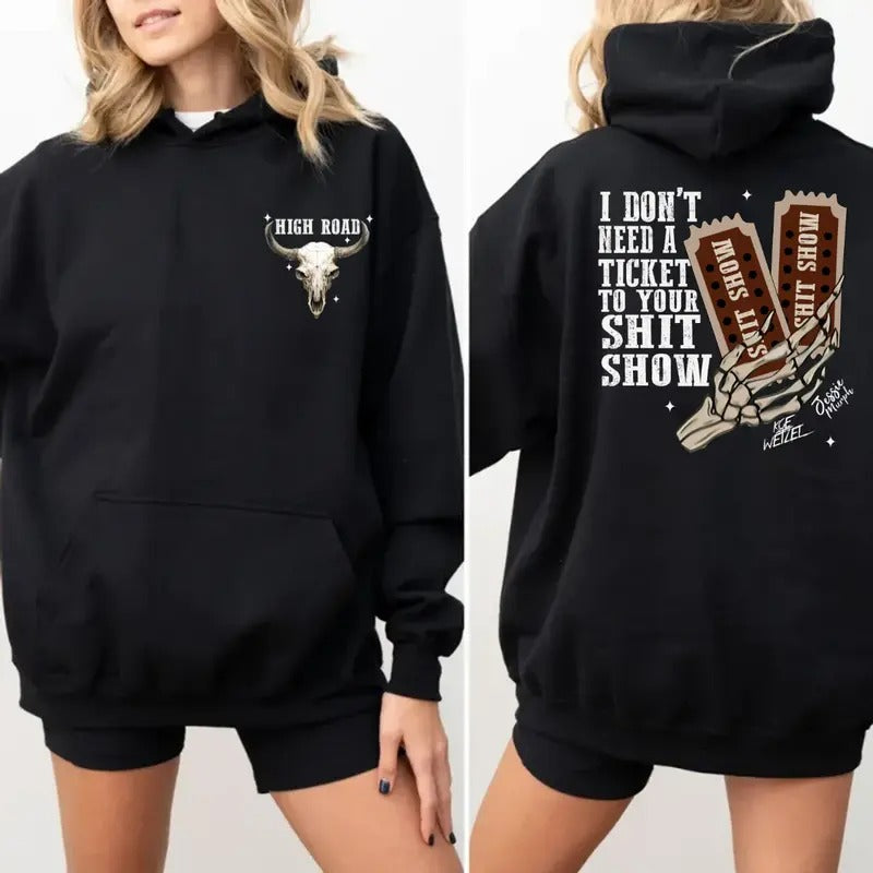 K0e WetzeI Hoodie Two-Sides, Concert Merch For Fans, Music Festival Hoodie, Country Fans Top, Unisex Long Sleeve Pullover Hoodie Shirt