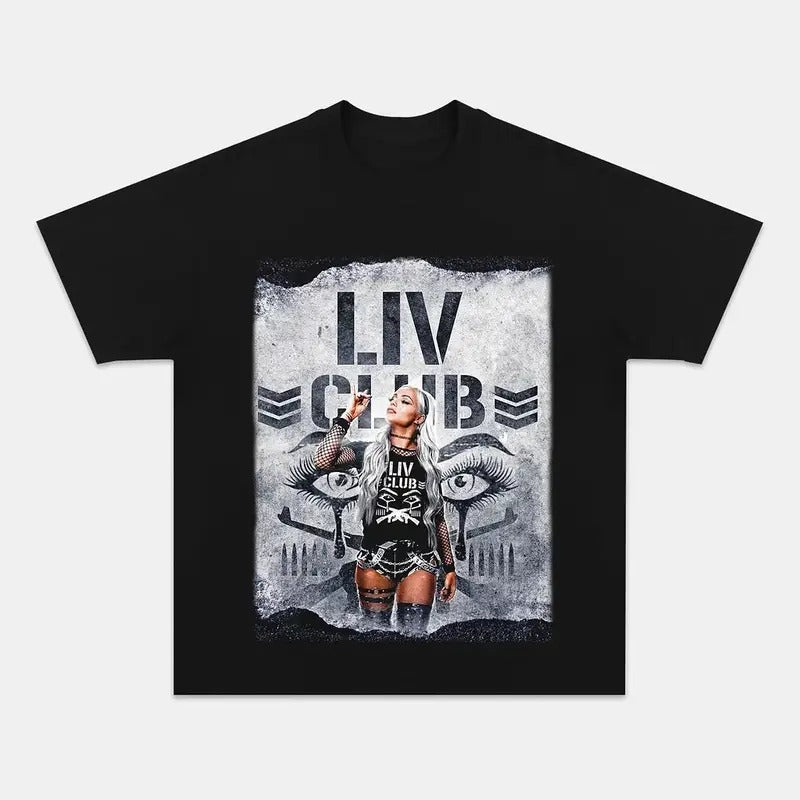 LIV MORGAN R1 TEE, Wrestling Tee, WWE Tee, Wrestling Gift, Sports Shirt, Boxer Tee, Workout T-shirt, Gift for Him Gift For Her Hoodie Sweatshirt Crewneck Cotton Menswear Top Streetwear
