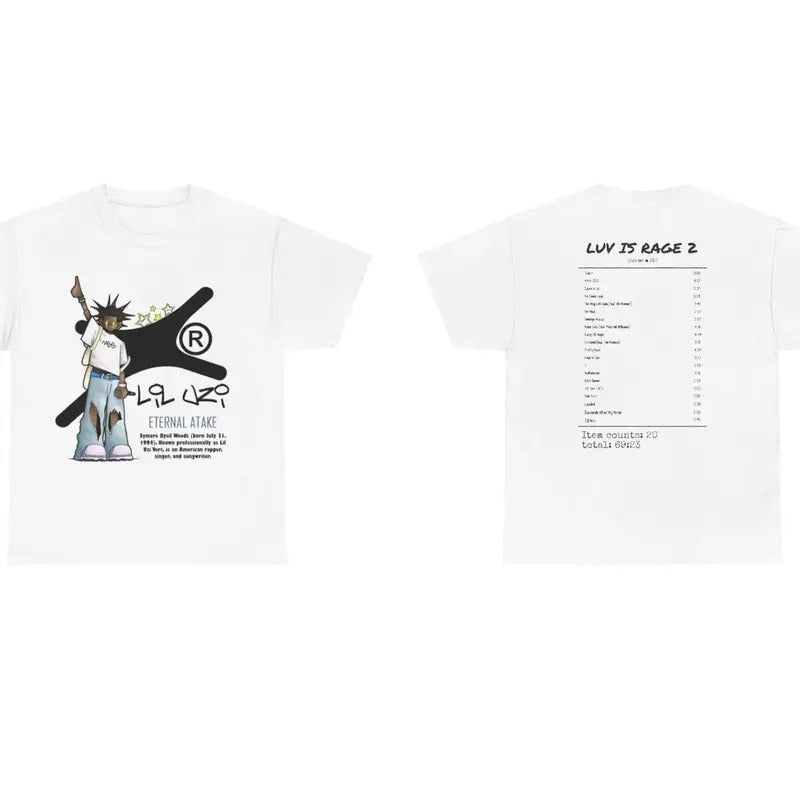 LilUz Vert Eternal Atake Tee, Hip-Hop Artist Shirt, Cartoon Style Music Merch, Rapper Fashion, Unisex Streetwear, Menswear Womenswear Top