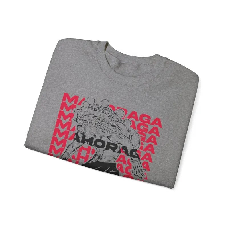 Mahoraga JuJutsu Kaisen Sweatshirt T-Shirt Anime Manga Inspired Mens Womens Unisex Clothing Menswear Womenswear Casual Crewneck Cotton Blend Sweater Breathable Fabric, Sweatshirt, Hoodie