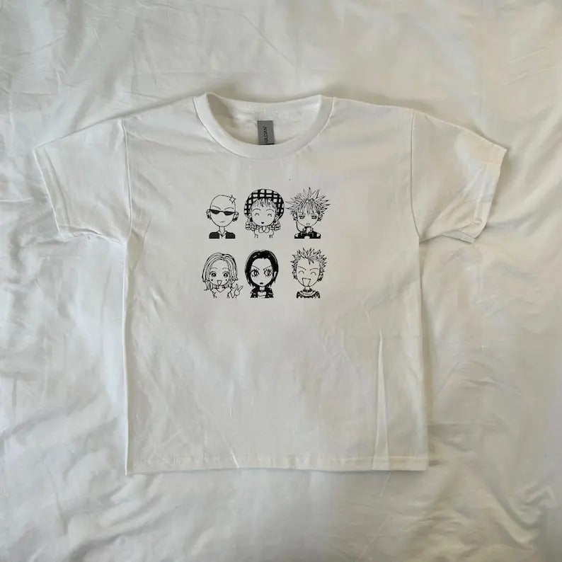 Nana Chibis Anime Baby Tee, Y2k Clothing, Pinterest ,Vintage, Streetwear, Trendy, Black Stones, Hachi Graphic Tee