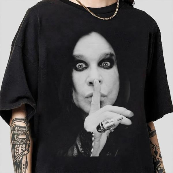 Ozzy Osbourne T-shirt Short Sleeve Cotton Unisex For Men Women, For Fans Casual Streetswear